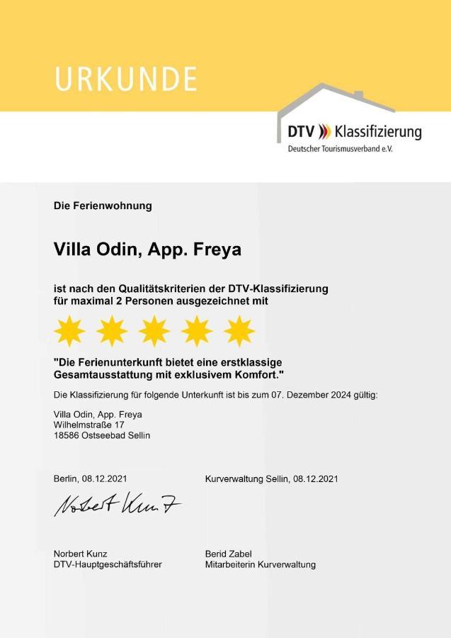 Villa Odin Freya Sellin  Exterior foto